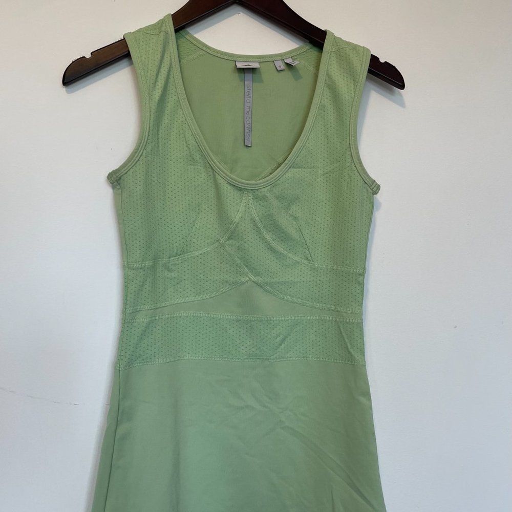 Adidas x Stella McCartney Green Workout Tank Bustier Yoga Gym Running XS S